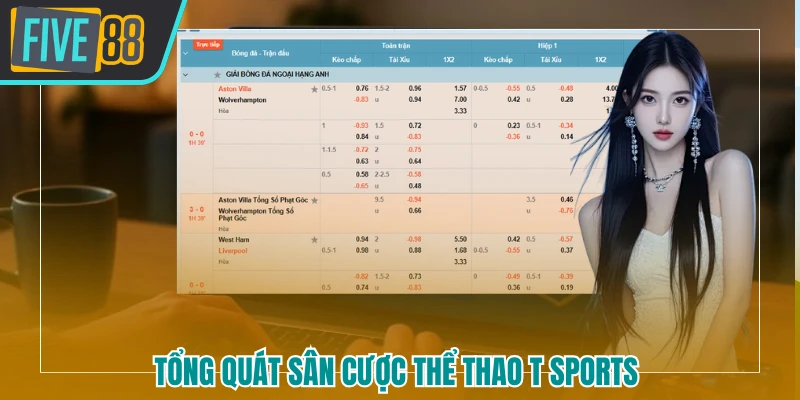Tổng quát sân cược thể thao T sports FIVE88